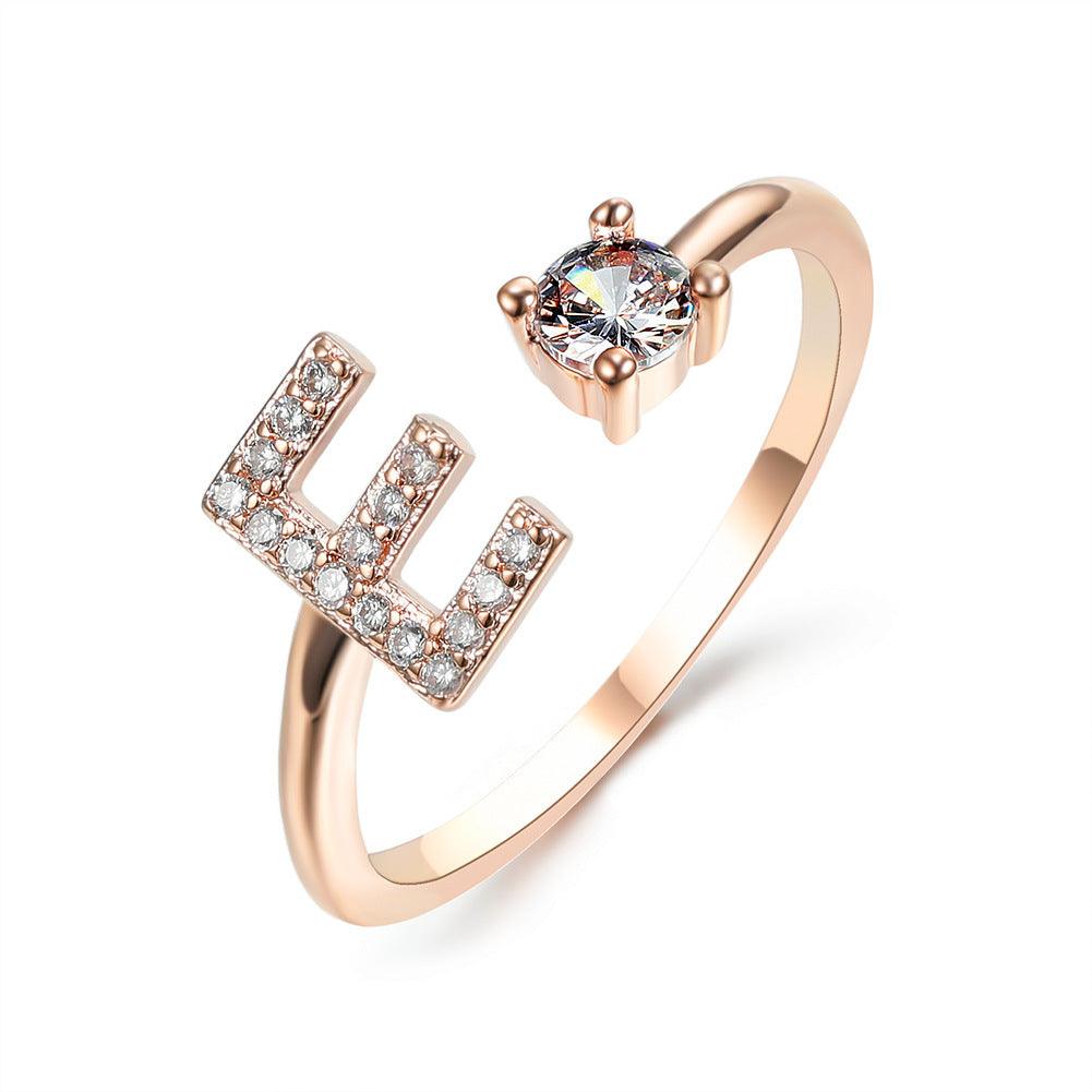 Sleek Letter Ring - Shopylife