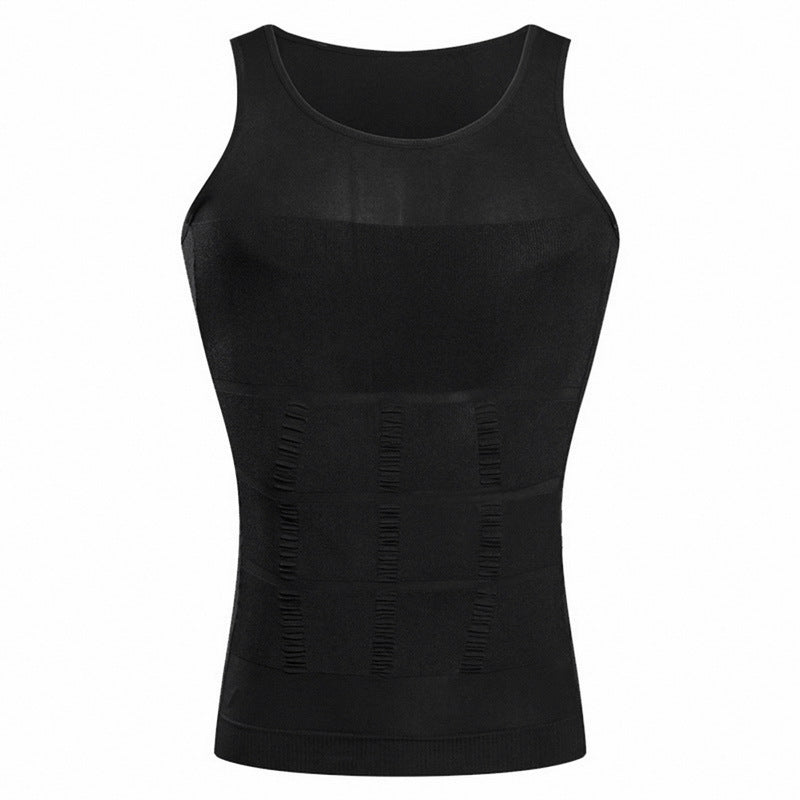 Men's Body Shapers Belly Contracting And Close-fitting Breast Shaping Vest