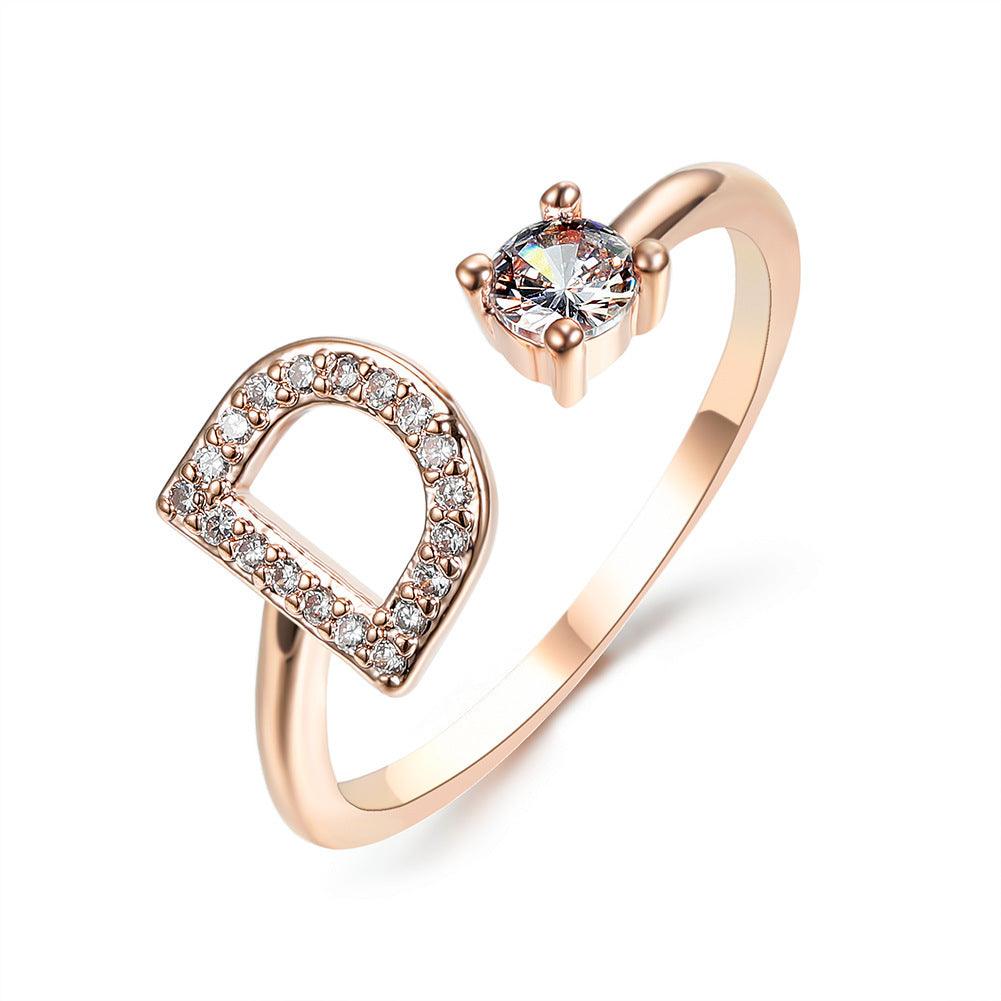 Sleek Letter Ring - Shopylife