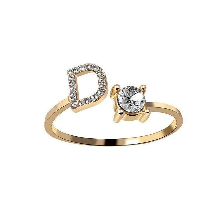 Sleek Letter Ring - Shopylife