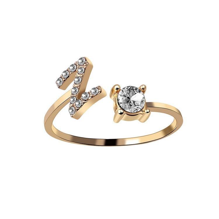 Sleek Letter Ring - Shopylife