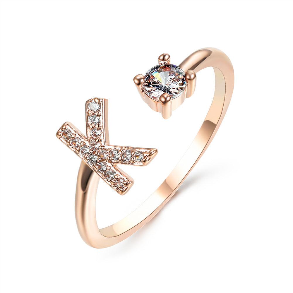 Sleek Letter Ring - Shopylife