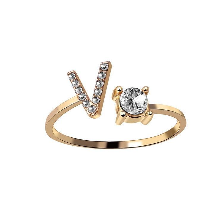Sleek Letter Ring - Shopylife