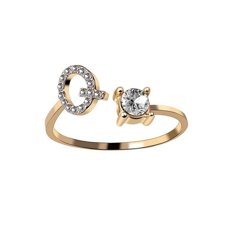 Sleek Letter Ring - Shopylife