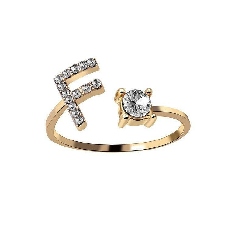 Sleek Letter Ring - Shopylife