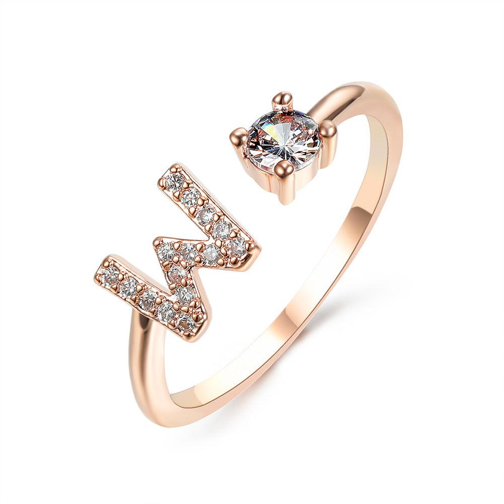 Sleek Letter Ring - Shopylife