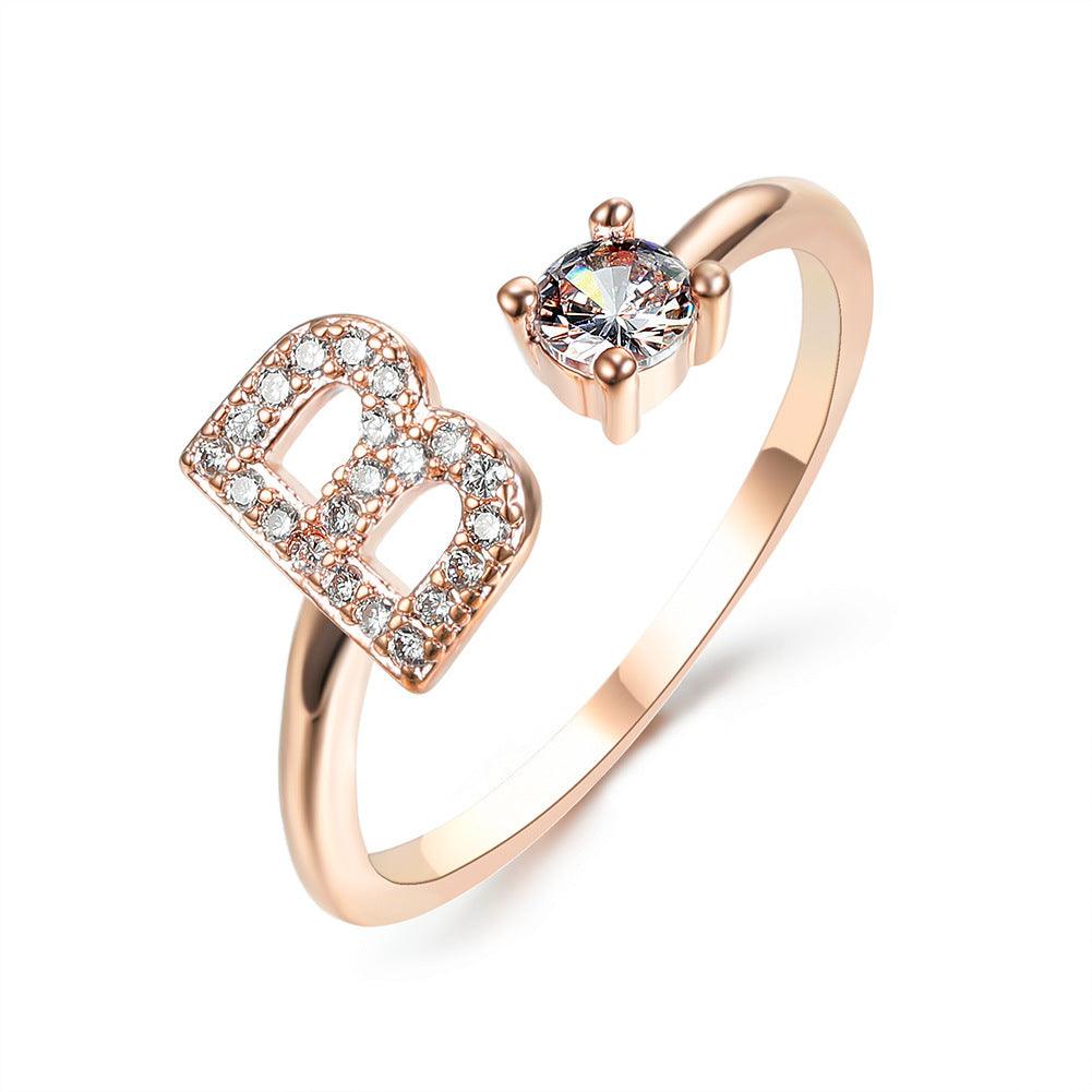 Sleek Letter Ring - Shopylife