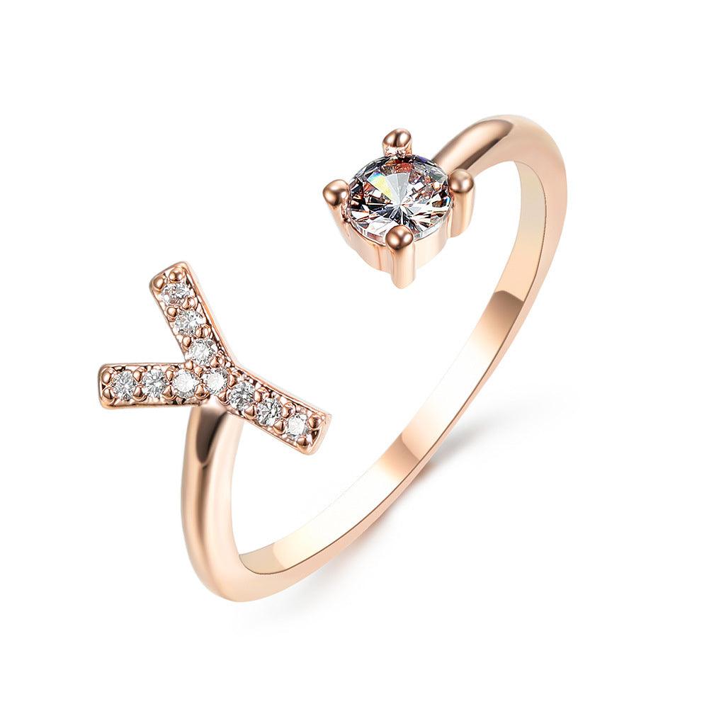 Sleek Letter Ring - Shopylife