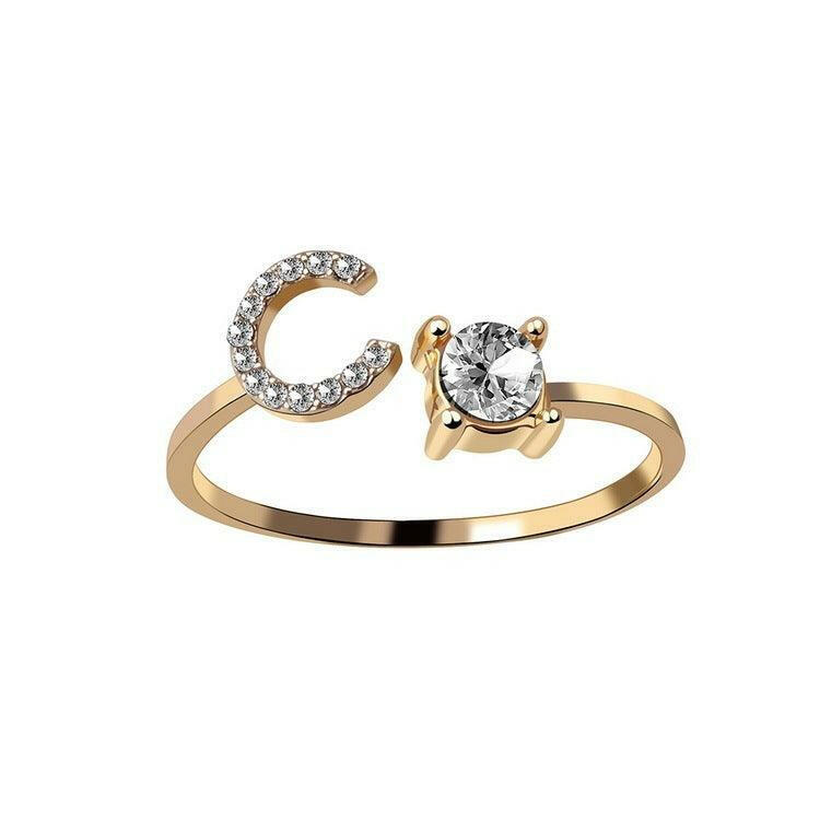 Sleek Letter Ring - Shopylife