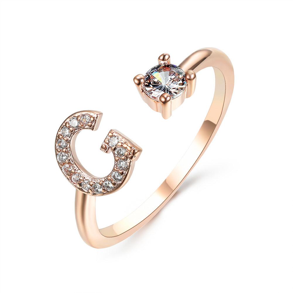 Sleek Letter Ring - Shopylife