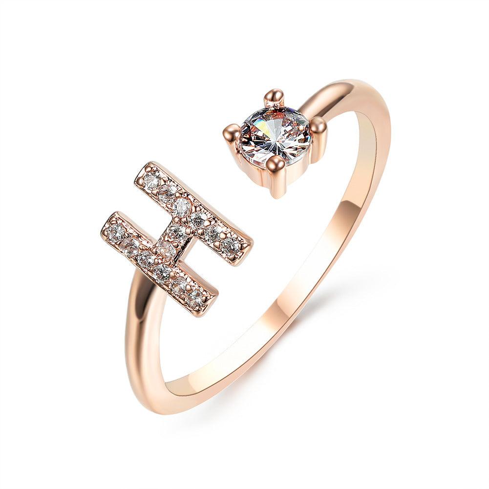 Sleek Letter Ring - Shopylife