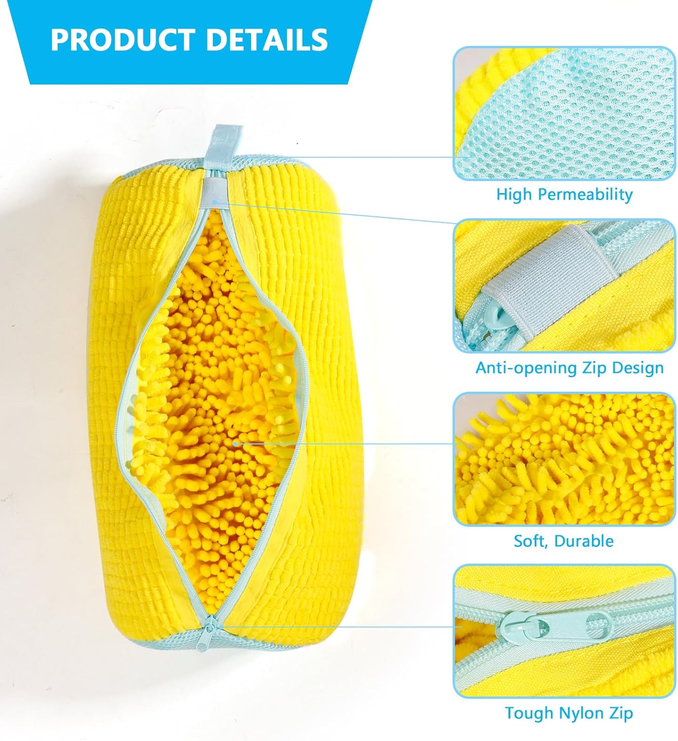 1PCS Washing Shoes Bag Cotton Laundry Fluffy Fibers Easily Remove Dirt Washing Bags Anti-Deformation Shoes Clothes Organizer Shopylife