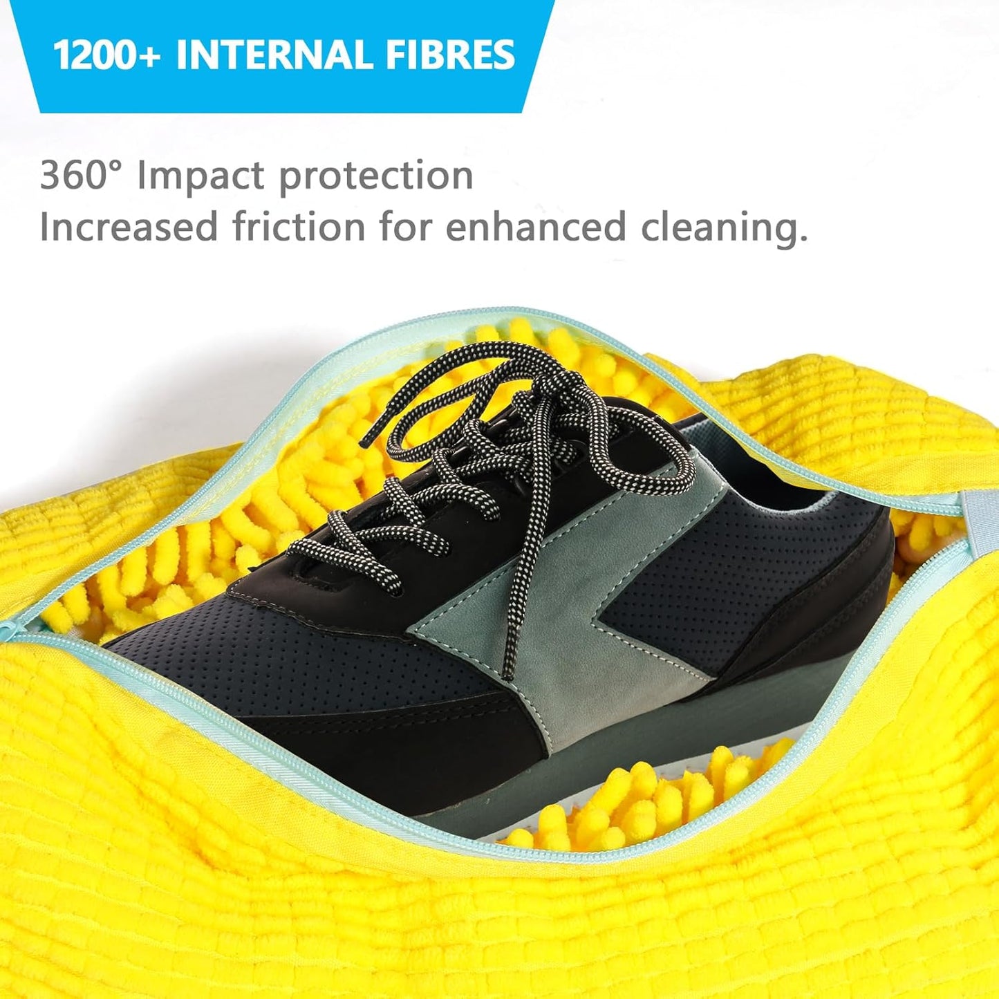 1PCS Washing Shoes Bag Cotton Laundry Fluffy Fibers Easily Remove Dirt Washing Bags Anti-Deformation Shoes Clothes Organizer Shopylife
