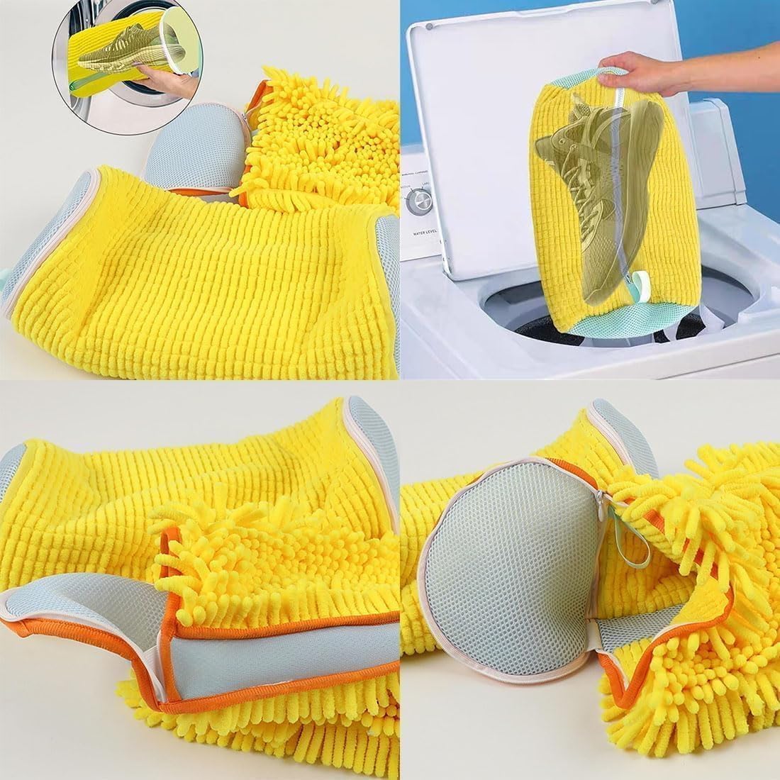 1PCS Washing Shoes Bag Cotton Laundry Fluffy Fibers Easily Remove Dirt Washing Bags Anti-Deformation Shoes Clothes Organizer Shopylife