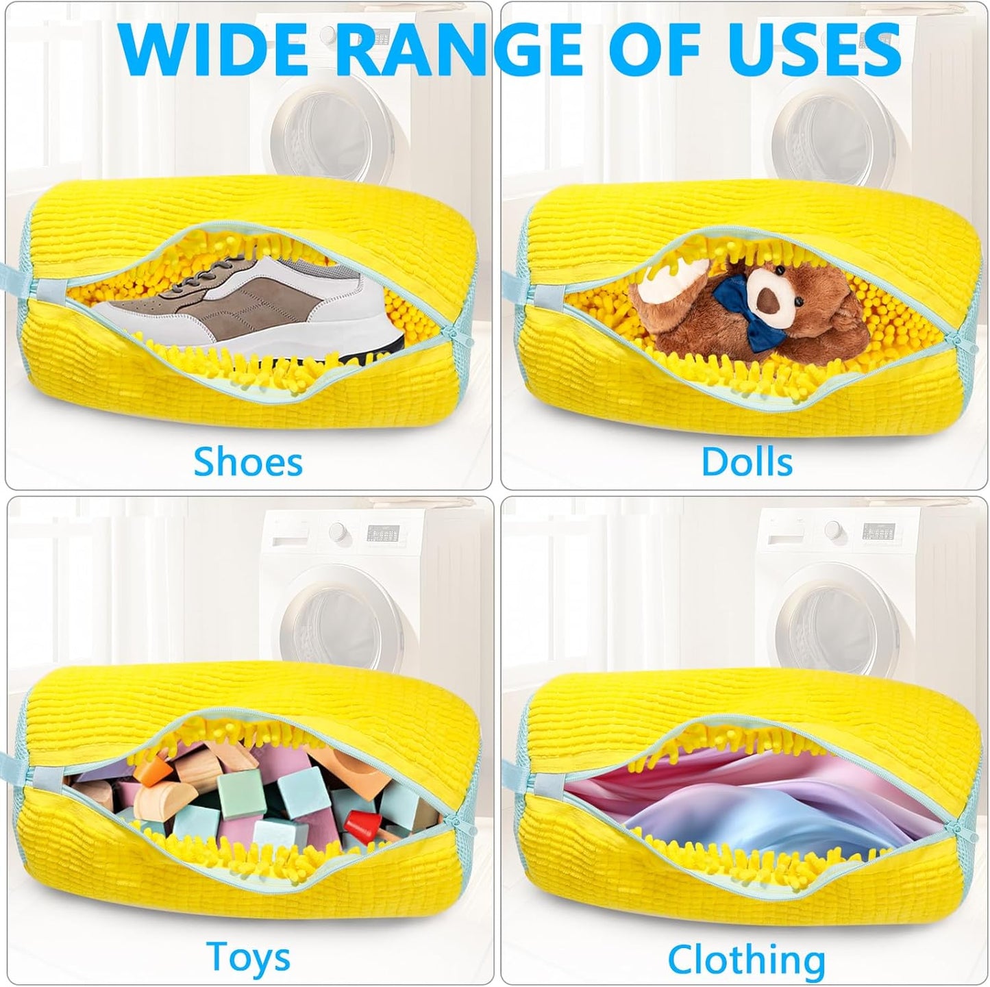 1PCS Washing Shoes Bag Cotton Laundry Fluffy Fibers Easily Remove Dirt Washing Bags Anti-Deformation Shoes Clothes Organizer Shopylife
