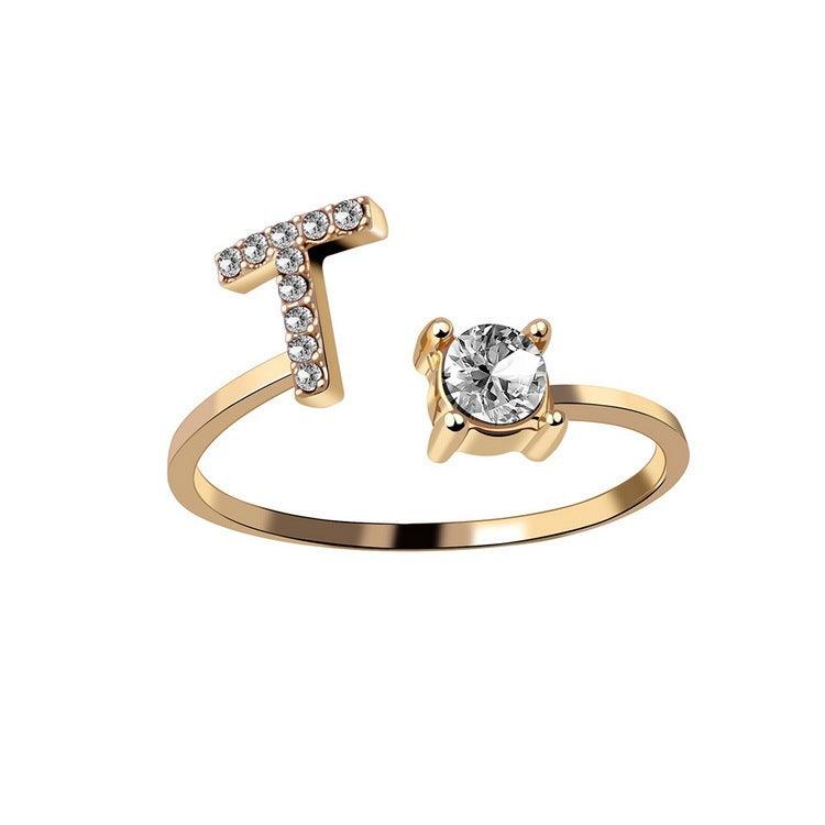 Sleek Letter Ring - Shopylife