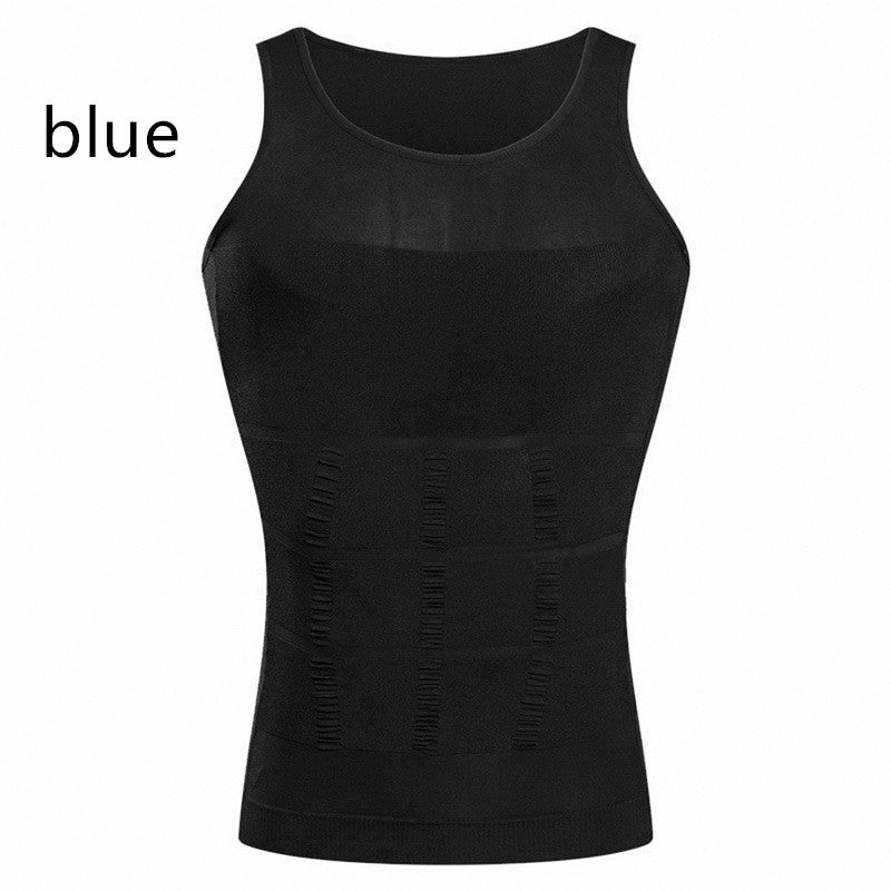 Men's Body Shapers Belly Contracting And Close-fitting Breast Shaping Vest