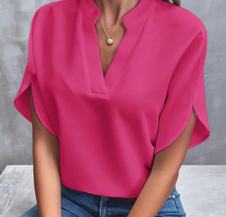 Chiffon V Top - Shopylife -
