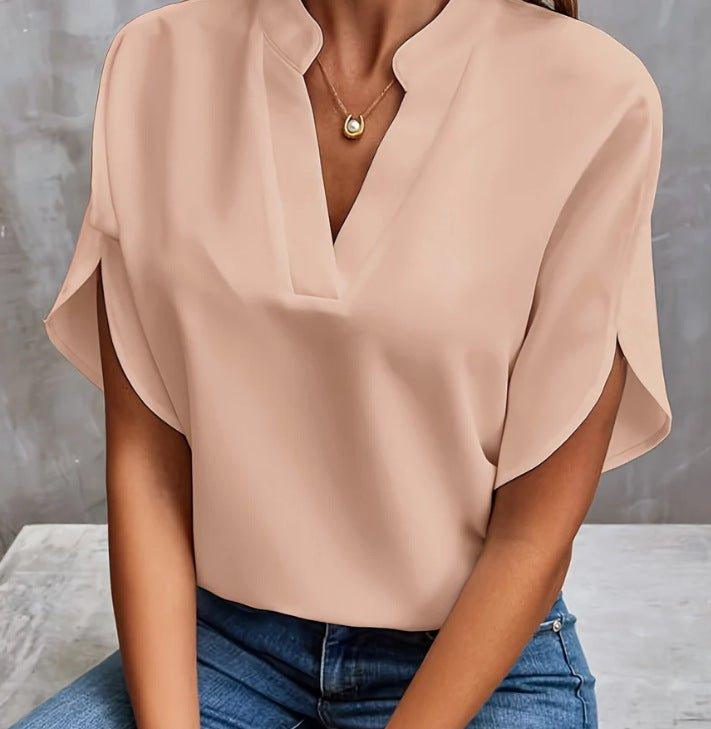 Chiffon V Top - Shopylife -