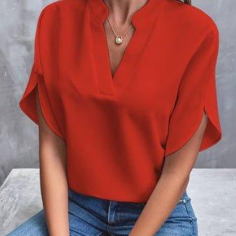 Chiffon V Top - Shopylife -