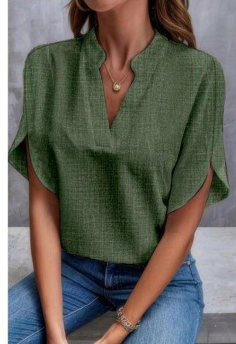 Chiffon V Top - Shopylife -