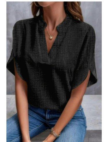 Chiffon V Top - Shopylife -