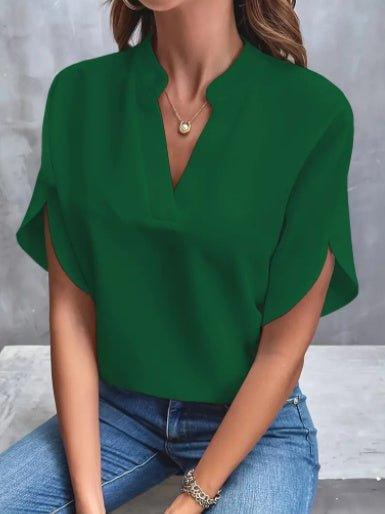 Chiffon V Top - Shopylife -