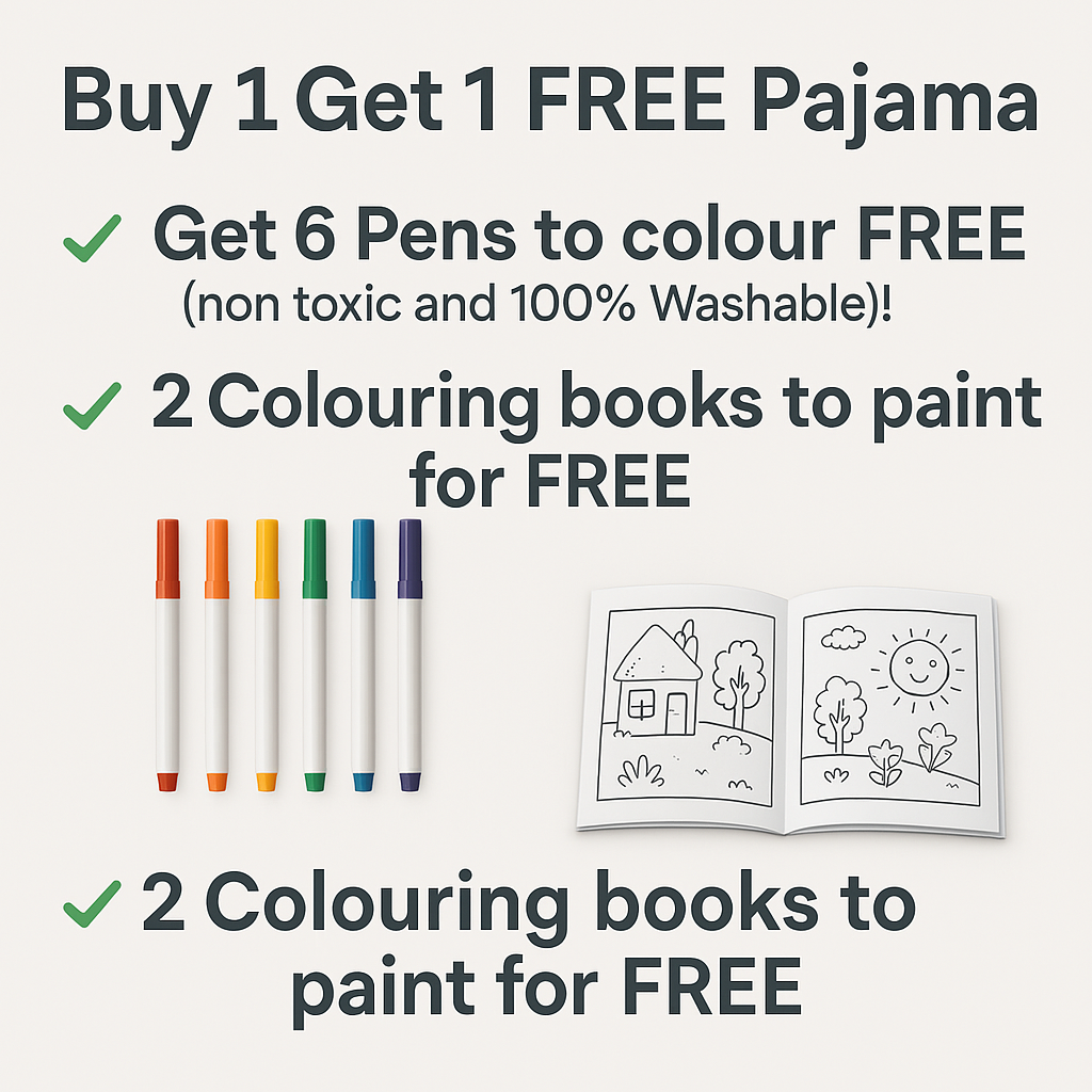 Buy 1 Creative Pajama Kit – Get 6 Washable Pens FREE!