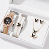 Beige Black Butterfly Suit