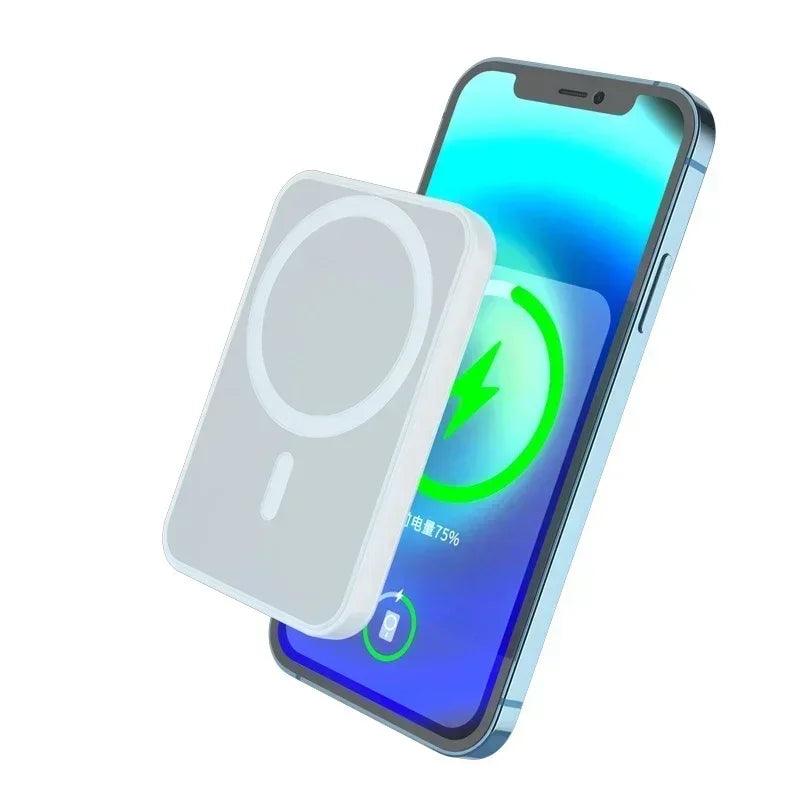 Magnetic Wireless Power Bank External Portable Battery Pack For iphone 11 13 12 14 15 Pro Max Mini Powerbank Moblie Phone Case - Shopylife -