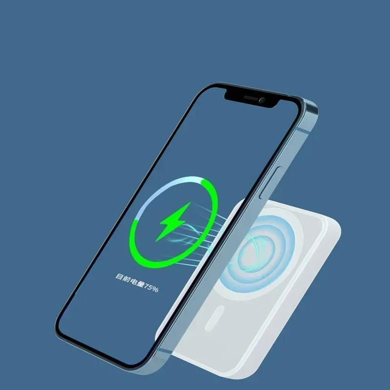 Magnetic Wireless Power Bank External Portable Battery Pack For iphone 11 13 12 14 15 Pro Max Mini Powerbank Moblie Phone Case - Shopylife -