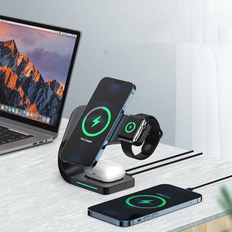 Multi-function Charging Stand Magnetic Wireless Charging 15W Fast Charging - Shopylife -