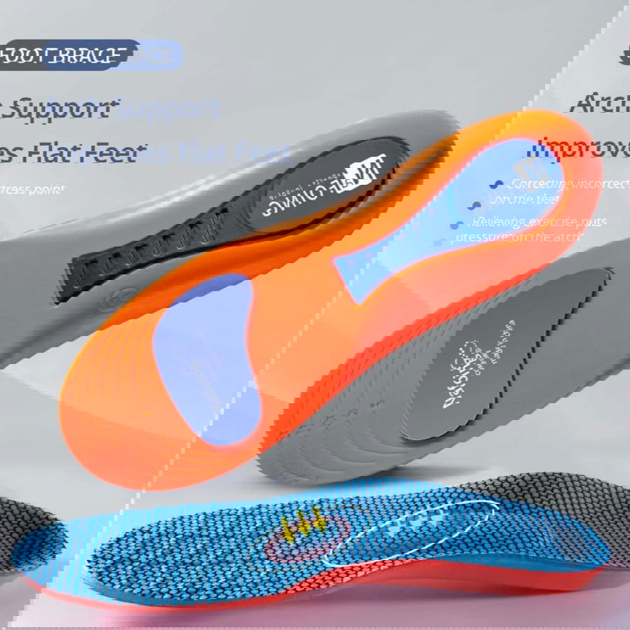 Orthopedic Sports Elasticity Insoles For Shoes Sole Unisex Technology Shock Absorption Breathable Running Insoles - Shopylife