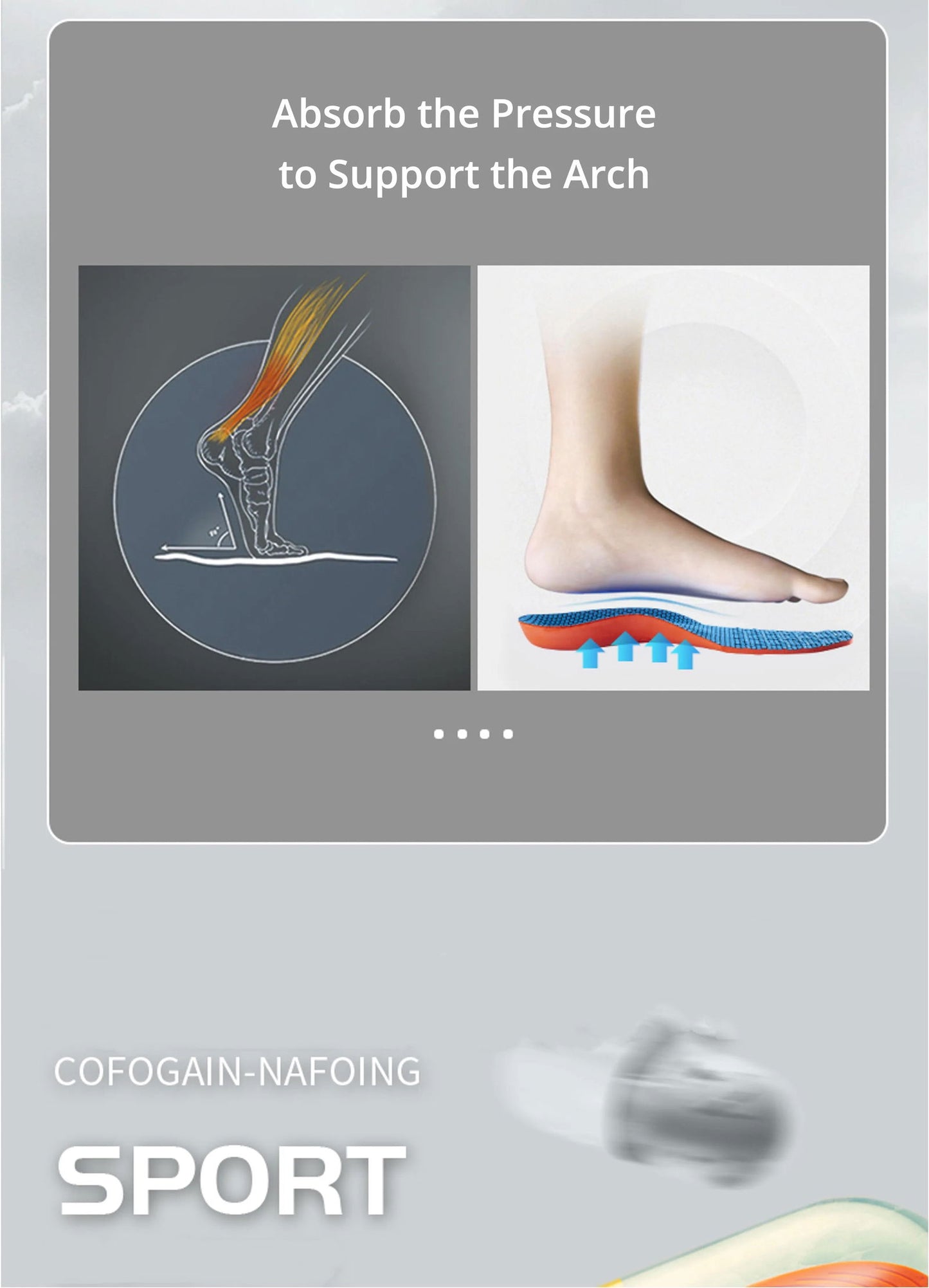 Orthopedic Sports Elasticity Insoles For Shoes Sole Unisex Technology Shock Absorption Breathable Running Insoles - Shopylife