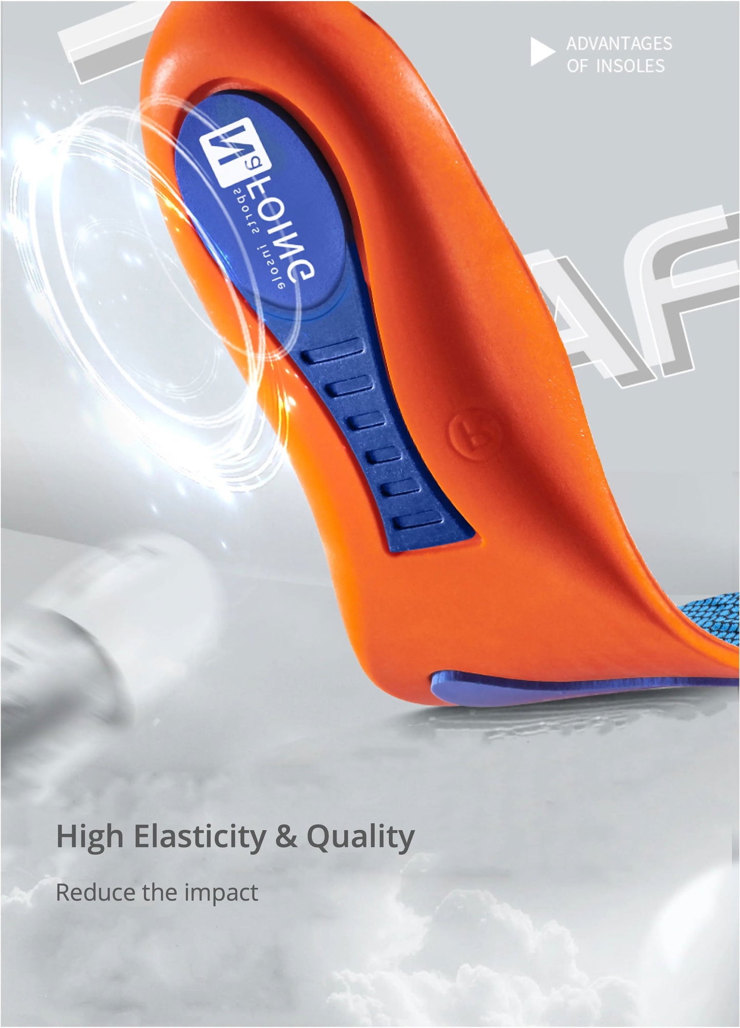Orthopedic Sports Elasticity Insoles For Shoes Sole Unisex Technology Shock Absorption Breathable Running Insoles - Shopylife