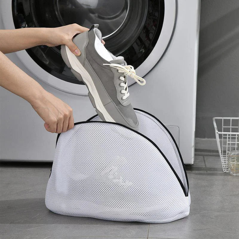 1PCS Mesh Laundry Bag Zips Shoe Washing Bag Shopylife