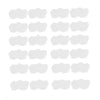 100PCS White