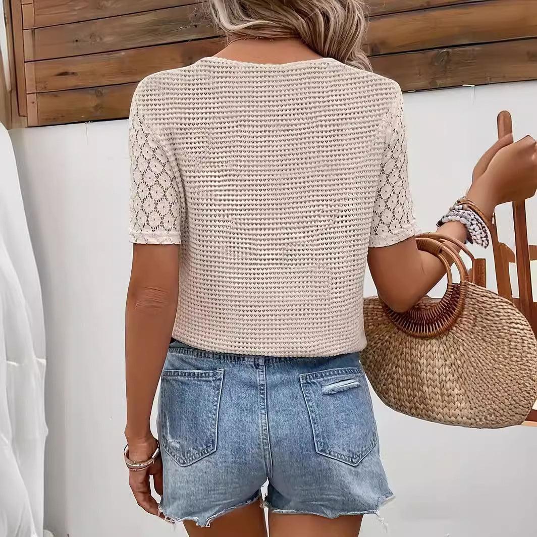 Serene V Lace Top.