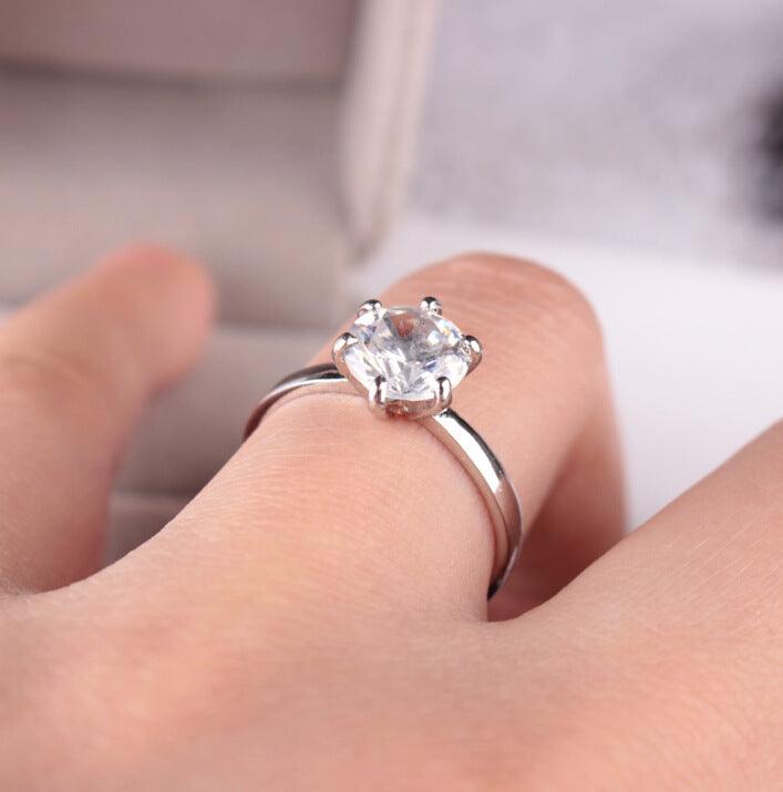 Silver Zirconia Ring.