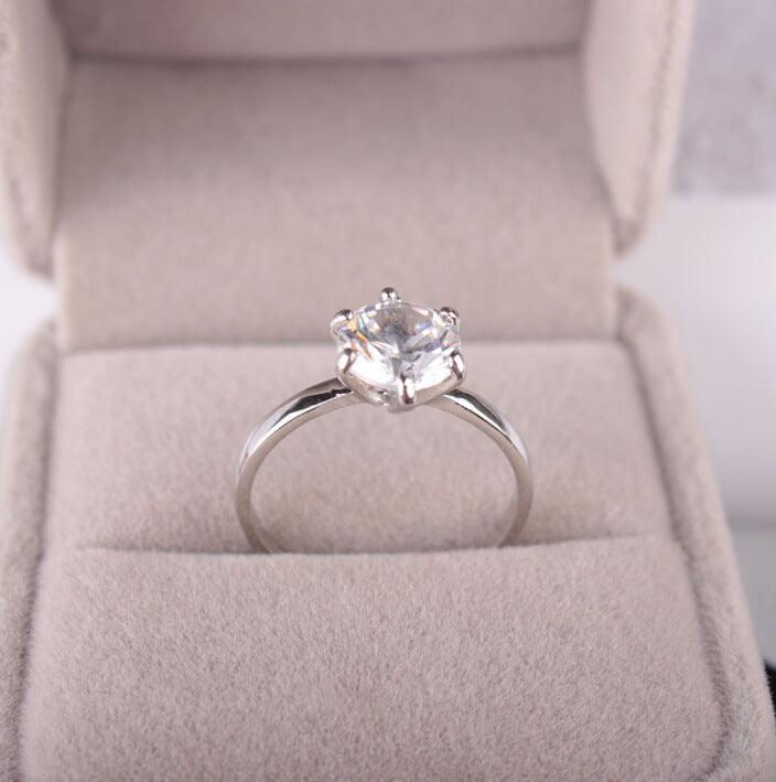 Silver Zirconia Ring.