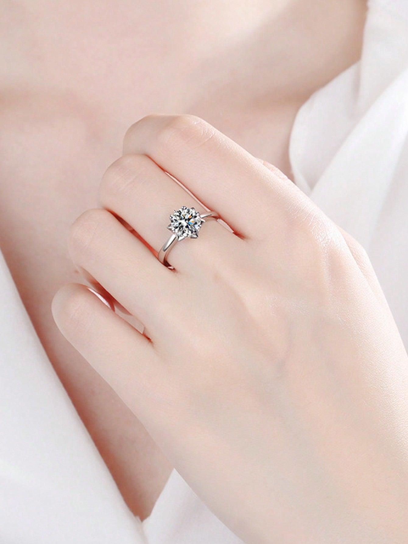 Silver Zirconia Ring.