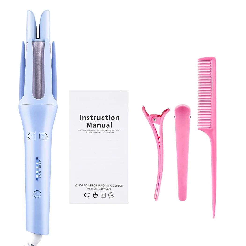 Tinsol 2 in 1 Automatic Hair Curler 32MM Auto Rotating Ceramic Hair Roller Professional Curling Iron Curling Wand Hair Waver - Shopylife