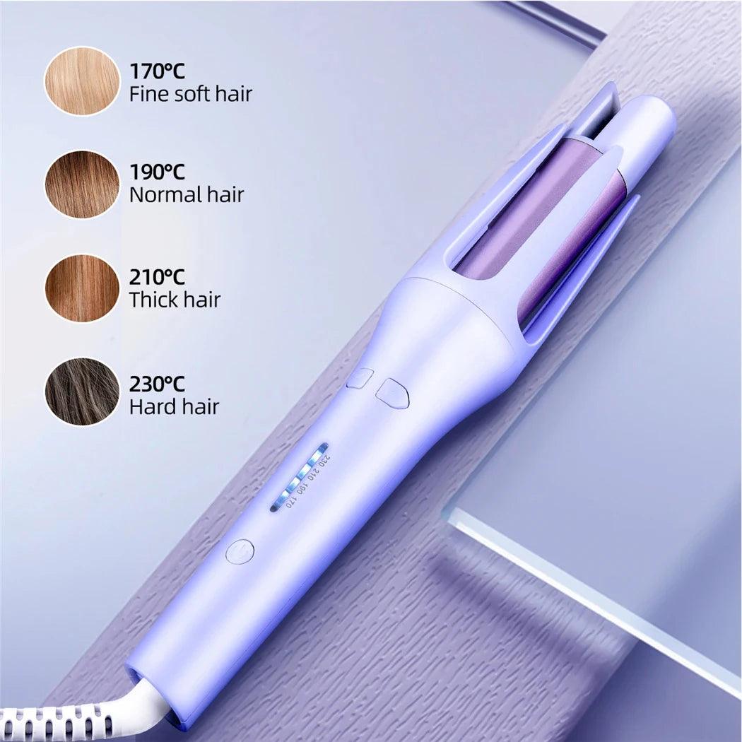 Tinsol 2 in 1 Automatic Hair Curler 32MM Auto Rotating Ceramic Hair Roller Professional Curling Iron Curling Wand Hair Waver - Shopylife