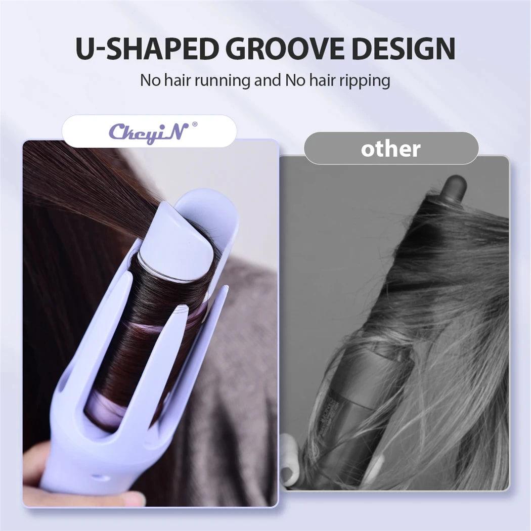 Tinsol 2 in 1 Automatic Hair Curler 32MM Auto Rotating Ceramic Hair Roller Professional Curling Iron Curling Wand Hair Waver - Shopylife