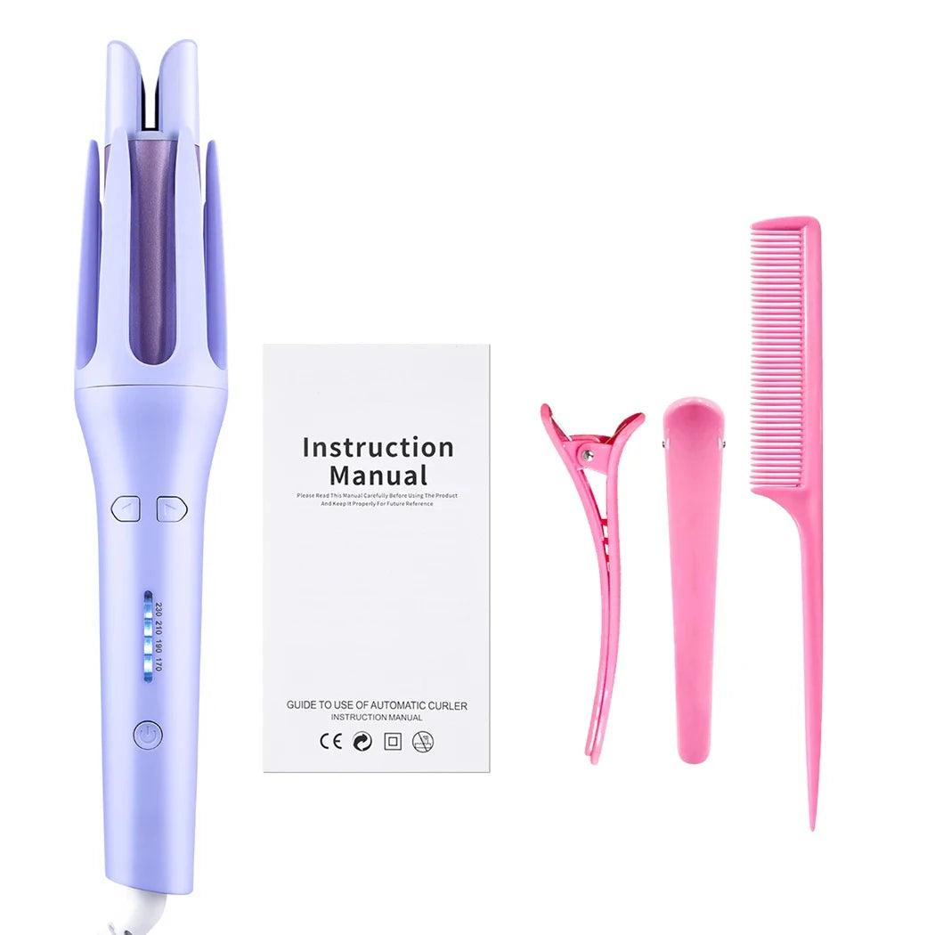 Tinsol 2 in 1 Automatic Hair Curler 32MM Auto Rotating Ceramic Hair Roller Professional Curling Iron Curling Wand Hair Waver - Shopylife