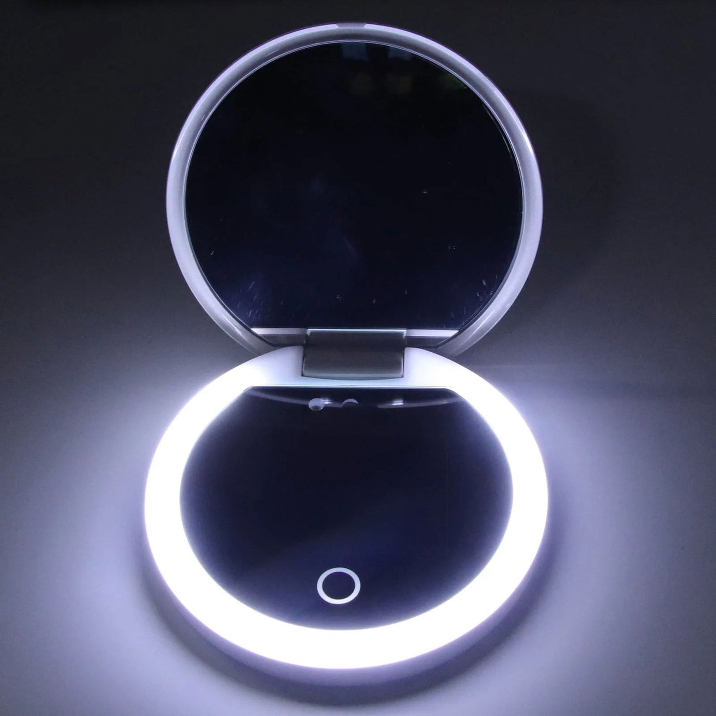 UV Mirror Sunscreen Testing Camera with Light 2X Magnification Travel Makeup 3.5in Pocket Size L - Shopylife