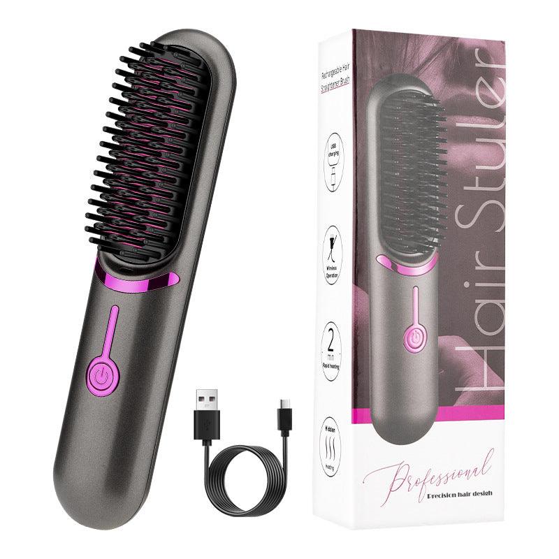 Wireless Straight Comb USB Charging Hairdressing Comb Rolls - Shopylife