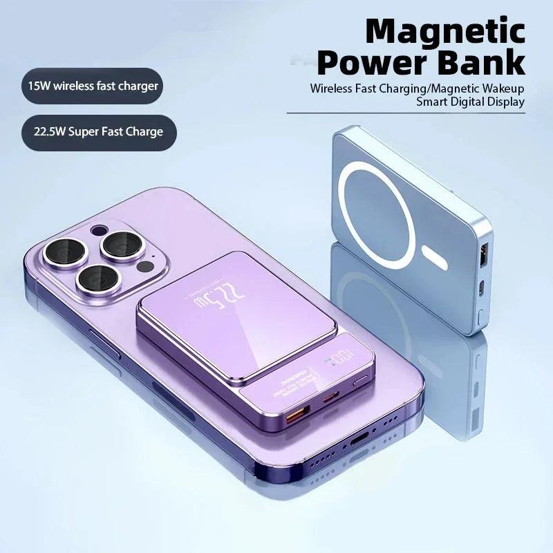 Xiaomi Power Bank 50000mAh Wireless Magnetic Power Bank Magsafe Super Fast Charging Suitable For IPhone Lenovo Samsung Huawei - Shopylife