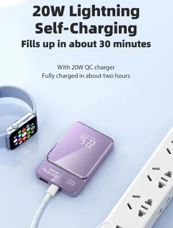 Xiaomi Power Bank 50000mAh Wireless Magnetic Power Bank Magsafe Super Fast Charging Suitable For IPhone Lenovo Samsung Huawei - Shopylife