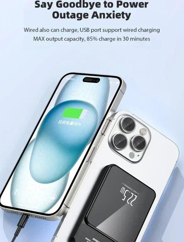 Xiaomi Power Bank 50000mAh Wireless Magnetic Power Bank Magsafe Super Fast Charging Suitable For IPhone Lenovo Samsung Huawei - Shopylife